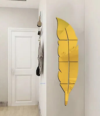 Gold Acrylic Mirror Wall Leaf